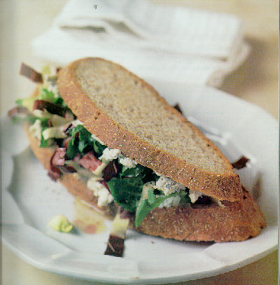 Panini with gorgonzola & greens Panini with gorgonzola & greens picture